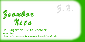 zsombor nits business card